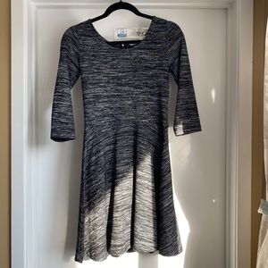 Salt and pepper skater dress